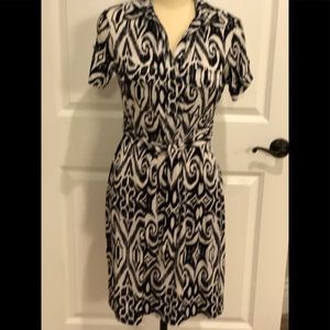 Saint Tropez West Dress- Black & White - Size 6